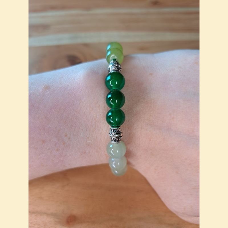 Bracelet mélange de vert Bracelet mélange de vert