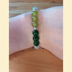 Bracelet mélange de vert