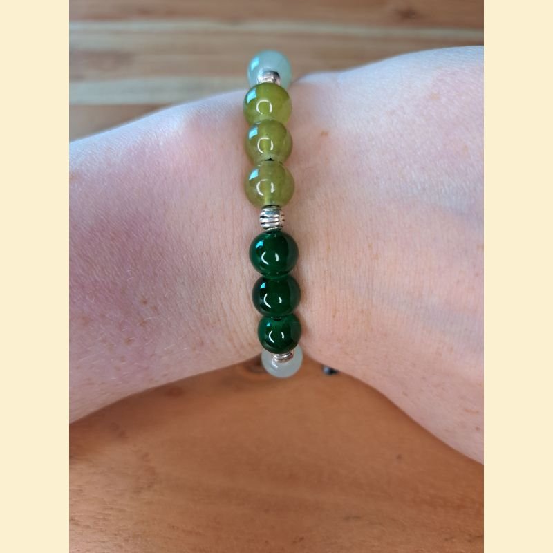 Bracelet mélange de vert Bracelet mélange de vert