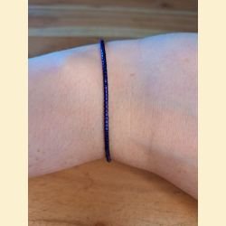Bracelet perles d'Asie mauves