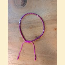 Bracelet perles d'Asie roses