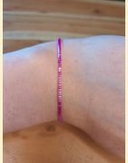 Bracelet perles d'Asie roses