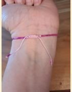 Bracelet perles d'Asie roses