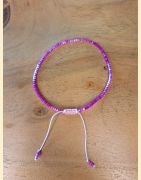 Bracelet perles d'Asie roses