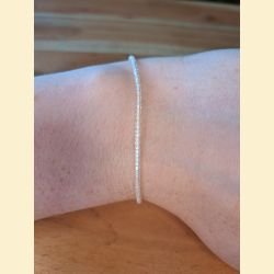 Bracelet perles d'Asie transparentes