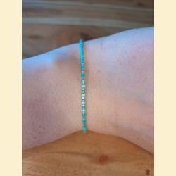 Bracelet perles d'Asie turquoise