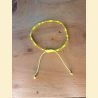 Bracelet rocailles jaunes