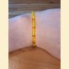 Bracelet rocailles jaunes et orange