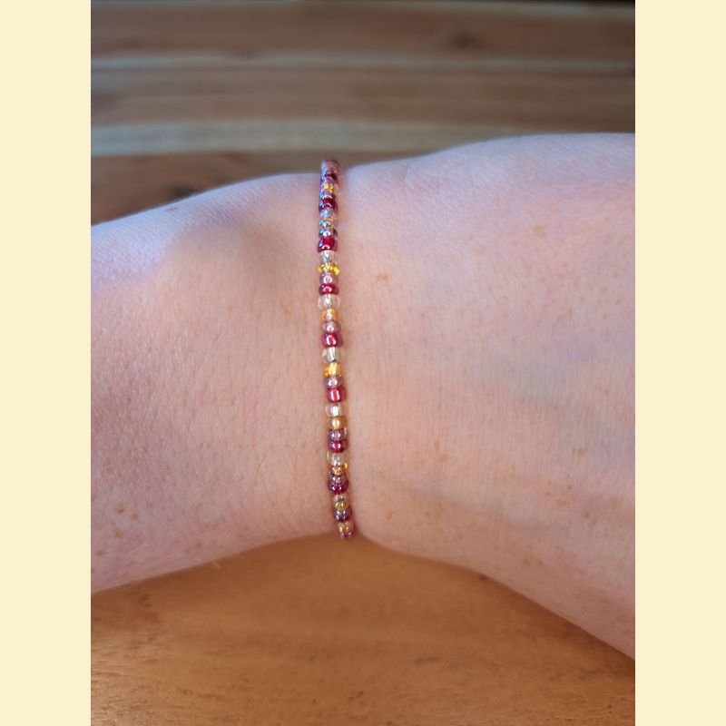 Bracelet rocailles roses Bracelet rocailles roses