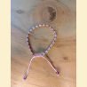 Bracelet rocailles roses