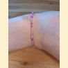 Bracelet rocailles roses