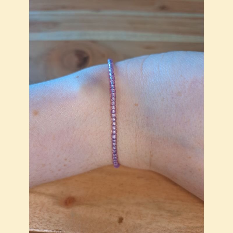 Bracelet rocailles parmes Bracelet rocailles parmes