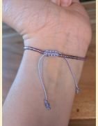 Bracelet rocailles parmes