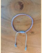 Bracelet rocailles parmes