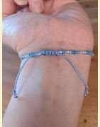 Bracelet rocailles bleu