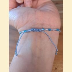 Bracelet rocailles bleu