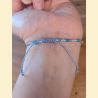 Bracelet rocailles bleu
