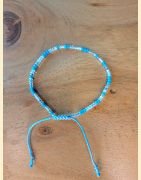 Bracelet rocailles bleu