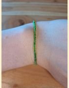 Bracelet rocailles vertes
