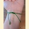 Bracelet rocailles vertes