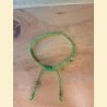 Bracelet rocailles vertes