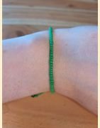 Bracelet rocailles vert
