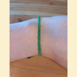 Bracelet rocailles vert