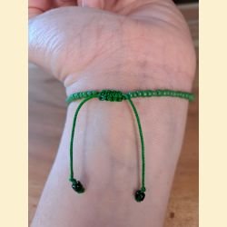 Bracelet rocailles vert
