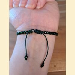Bracelet rocailles vert