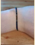Bracelet rocailles irisé