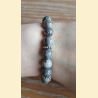 Bracelet en jaspe gris
