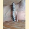 Bracelet en jaspe gris