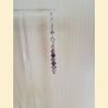 Boucles d'oreilles Chute de cristal mauve