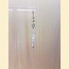 Boucles d’oreilles chute de cristal blanc