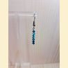 Boucle d'oreilles Chute de cristal bleu-vert