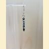 Boucles d'oreilles Chute de cristal noir