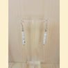 Boucles d'oreilles Chute de pierre et de cristal howlite