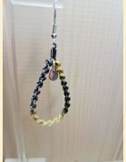 Boucles d'oreilles Gouttes en macramé jardin enchanté