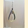 Boucles d'oreilles Gouttes en macramé jardin enchanté