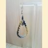 Boucles d'oreilles Gouttes en macramé jardin enchanté
