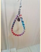 Boucles d'oreilles Gouttes en macramé fleurs du soir