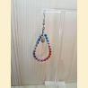 Boucles d'oreilles Gouttes en macramé fleurs du soir