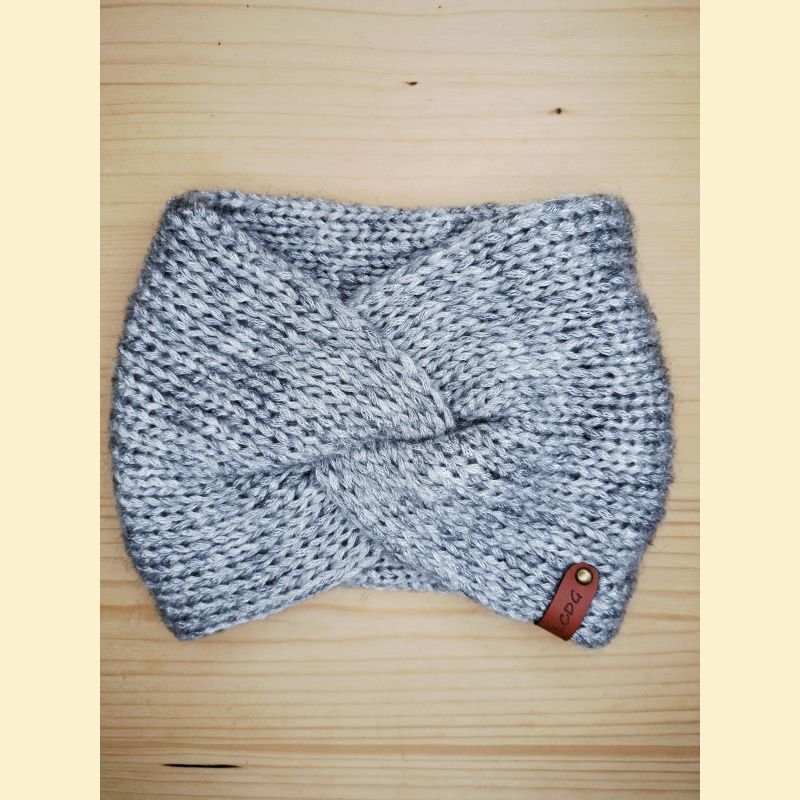 Bandeau metallico gris clair