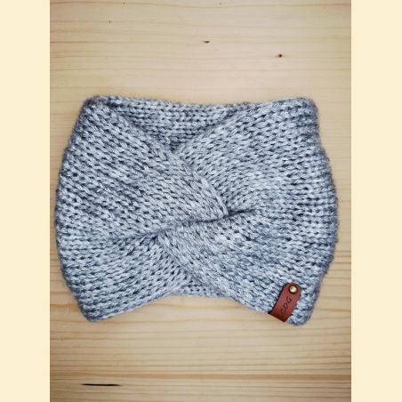 Bandeau metallico gris clair