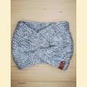 Bandeau metallico gris clair