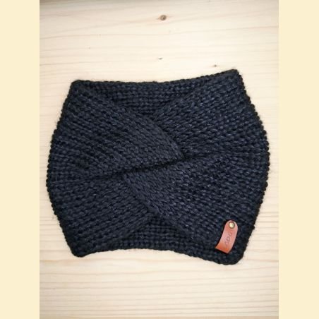 Bandeau metallico noir