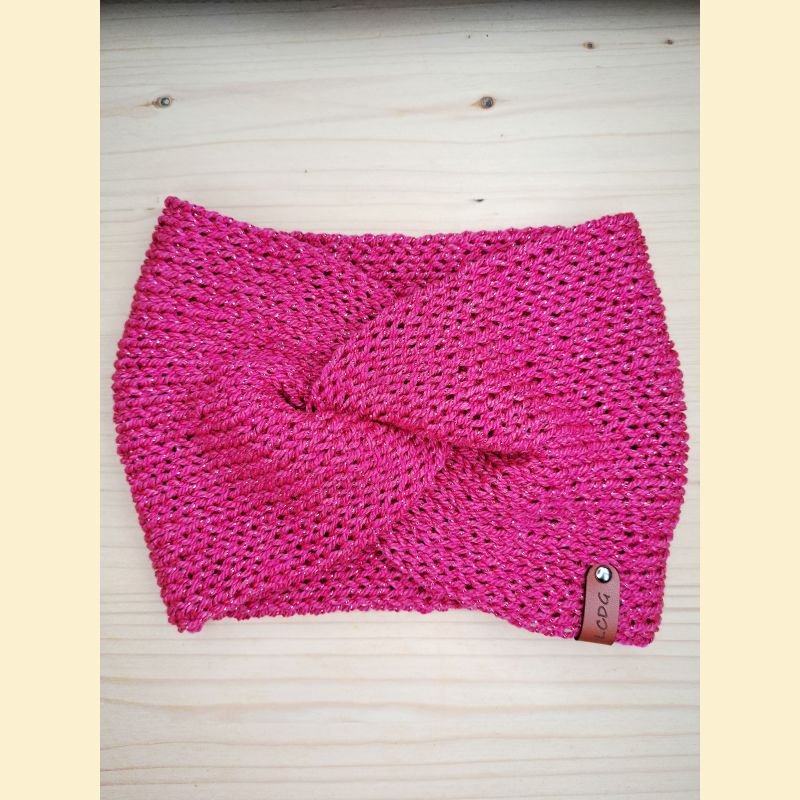Bandeau rose brillant