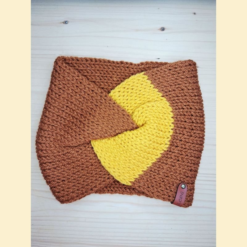 Bandeau brun et jaune