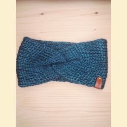 Bandeau metallico bleu canard enfant