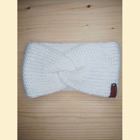 Bandeau metallico blanc enfant